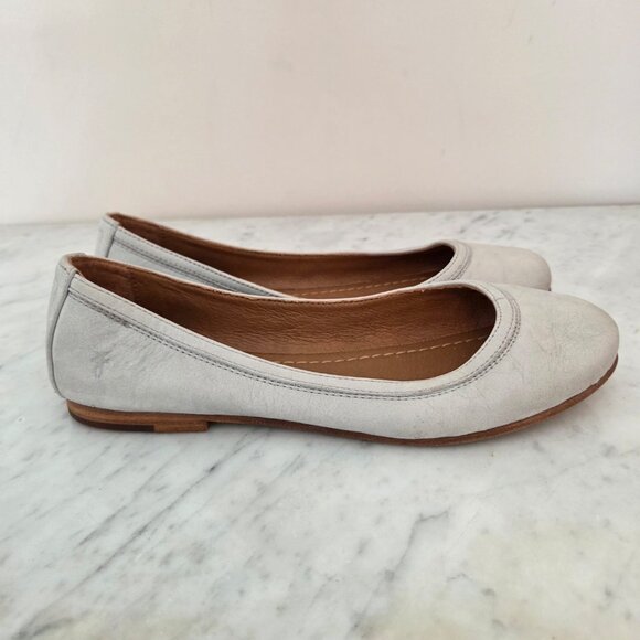 Frye Carrie Pale Blue Ballet Flat - Picture 5 of 9